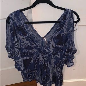 Free People top with Paisley designs